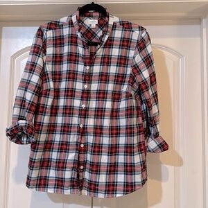 J crew plaid button up